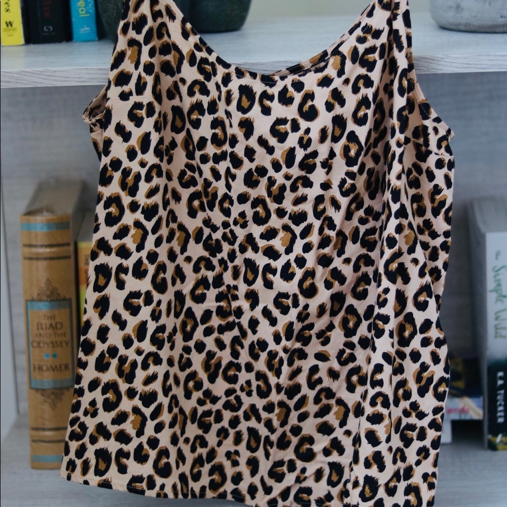 Cheetah Print Silky Cami